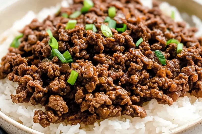 Ground beef bulgogi