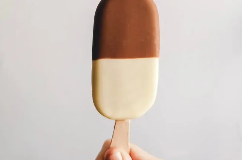 homemade eskimo pie popsicle