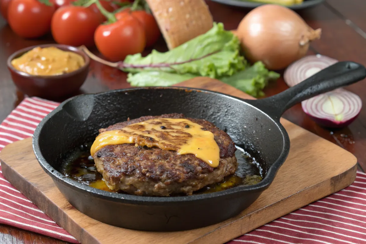 Bison Burger Recipe skillet: Rich and Quick Comfort Food