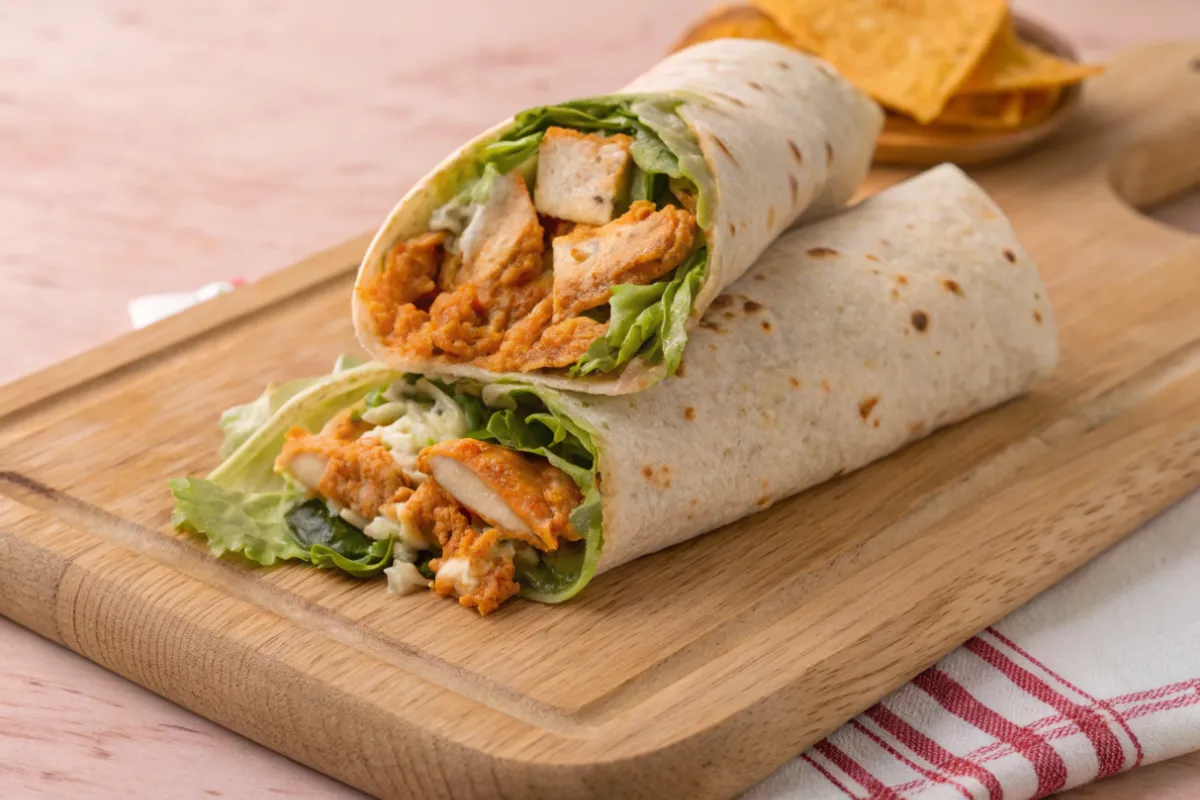 Buffalo Chicken Wrap Recipe – A Quick And Mouthwatering wrap!