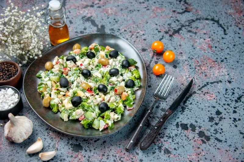 Cauliflower Broccoli Salad Recipe