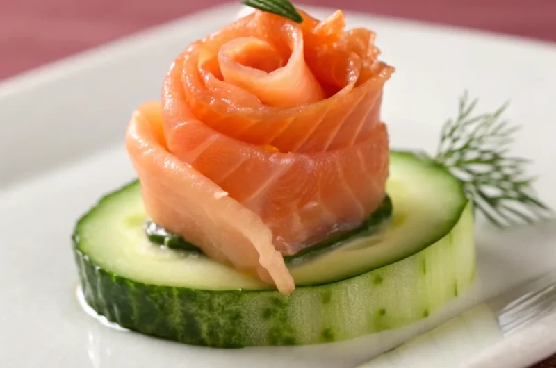 Chatelaine Smoked Salmon Roll On Cucumber Recipe