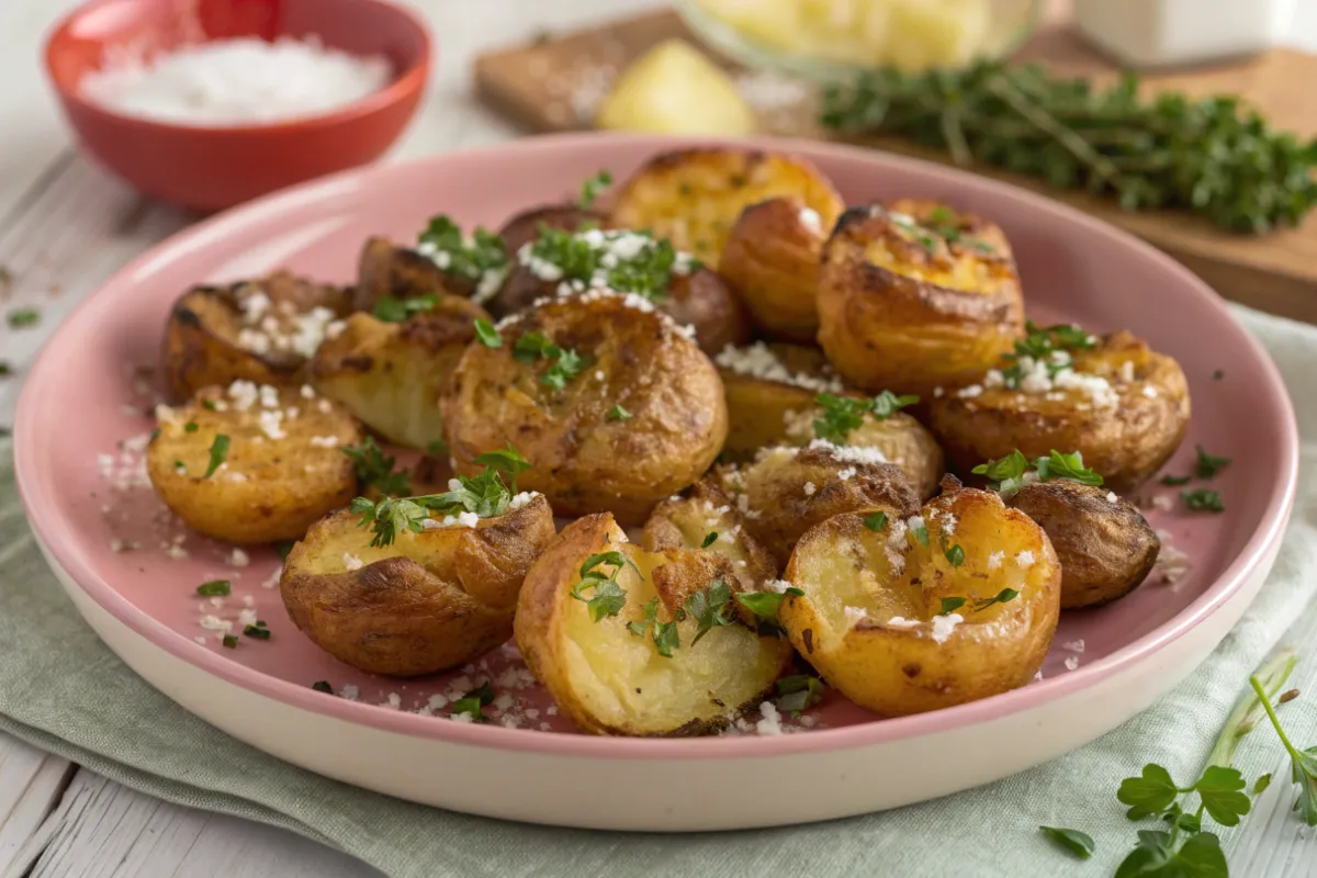 Cheesy Smashed Potatoes Recipe: The best Crispy and Gooey Twist!