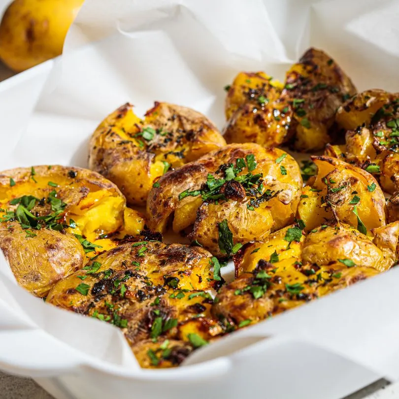 Cheesy Smashed Potatoes Recipe: A Crispy and Gooey Twist!