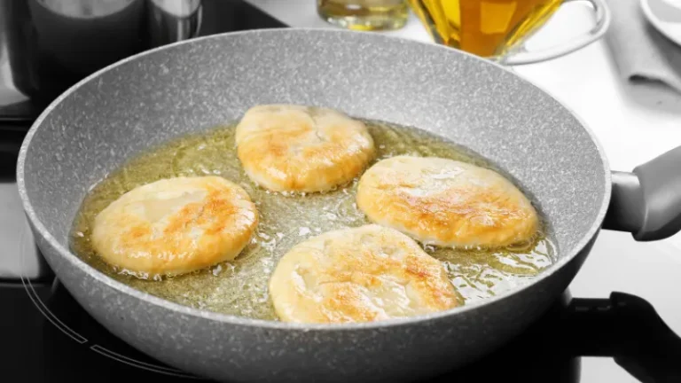 Indian Fry Bread frying