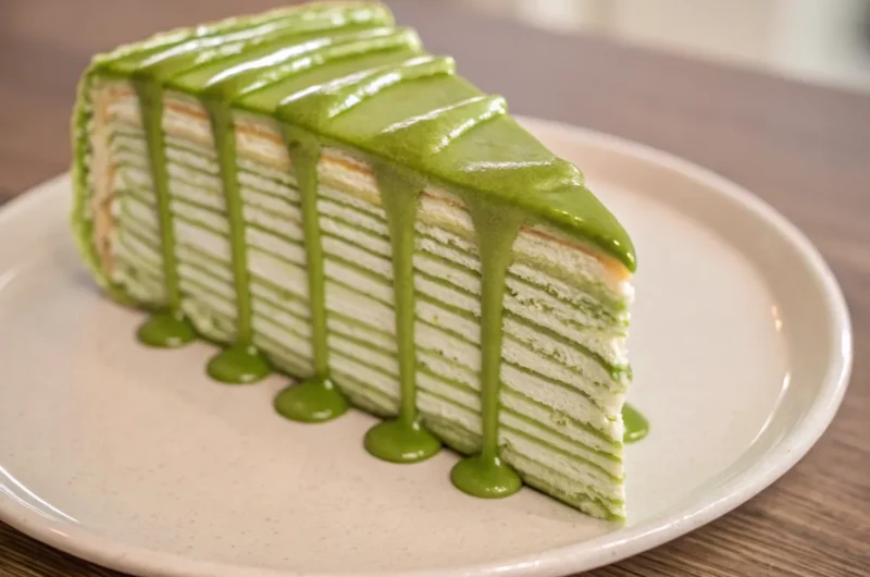 Matcha Crepe Cake Recipe