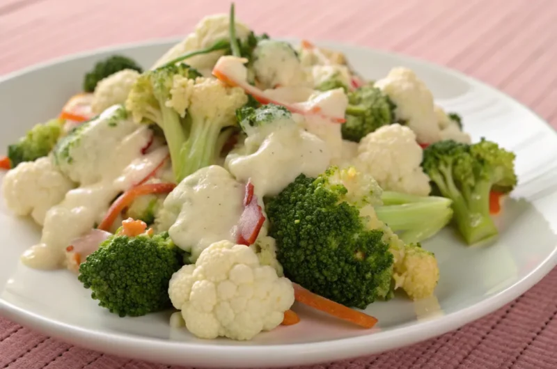 Cauliflower Broccoli Salad Recipe