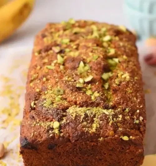 Vegan Pistachio Banana Bread Recipe