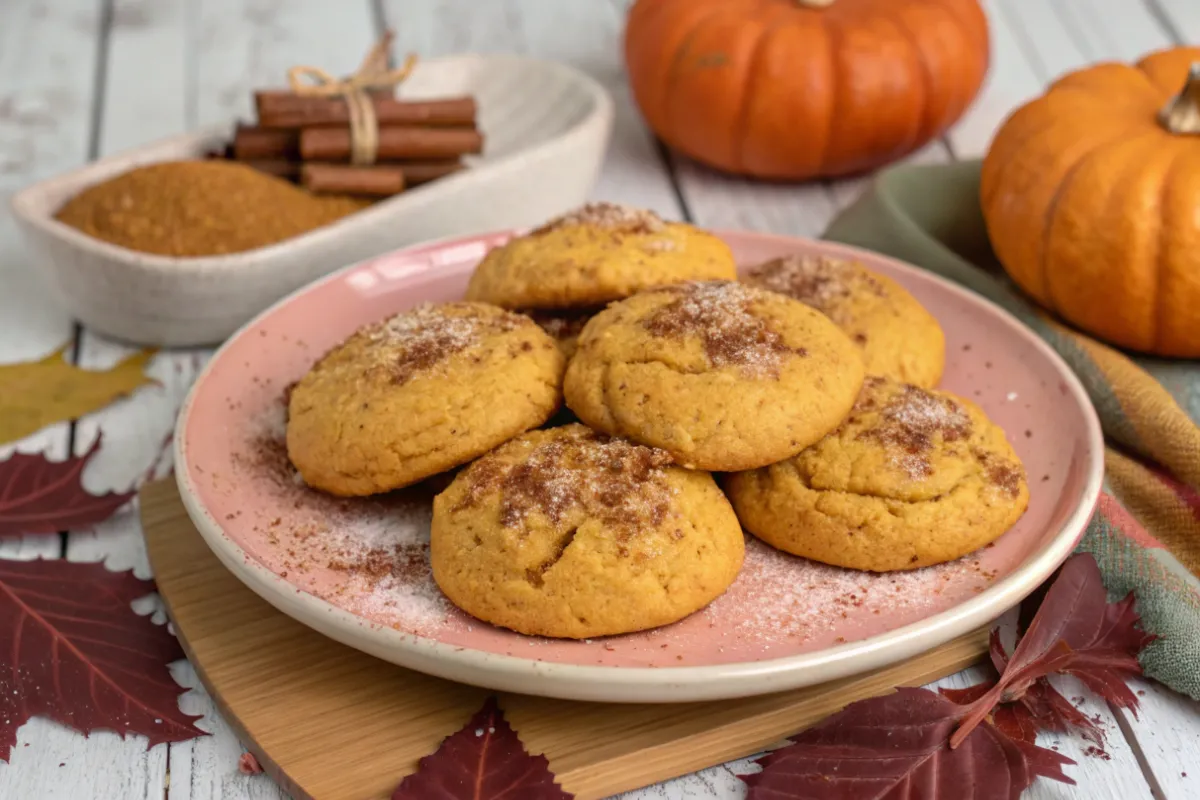 Easy Spice Cake Mix Pumpkin Cookies Recipe