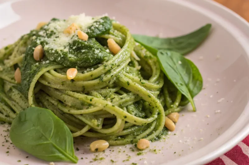 Spinach Pesto Pasta Recipe