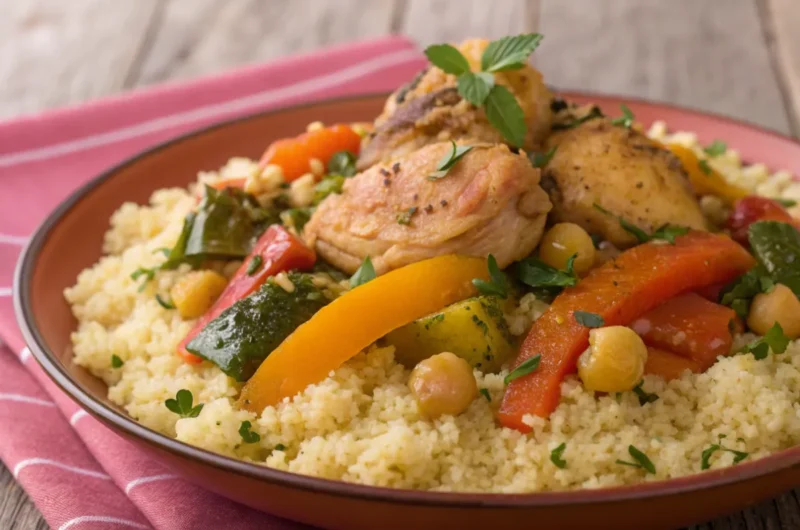 Traditional Moroccan Chicken Couscous Recipe Apricot Preserves