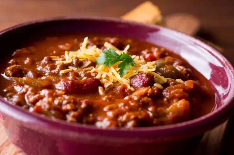 Beef brisket chili