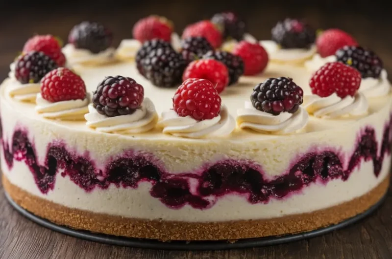 No Bake Blackberry Cheesecake Recipe