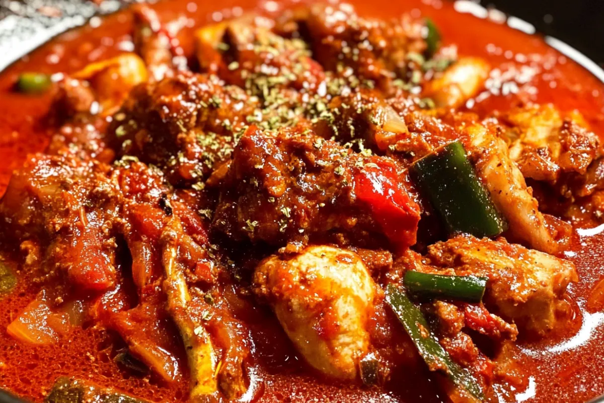 Succulent Braised Meat in Rich Tomato Sauce – An Easy Delight