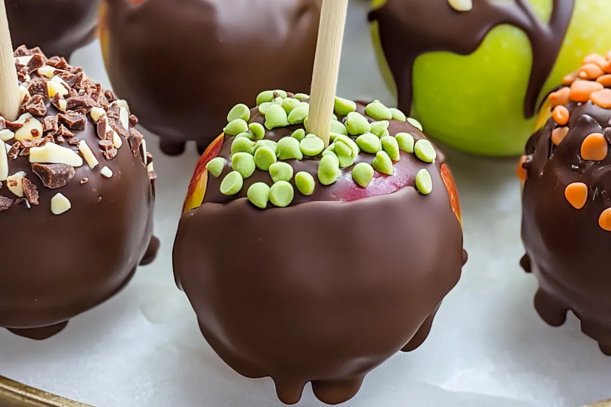 Recipe for Chocolate Covered Apples no bake