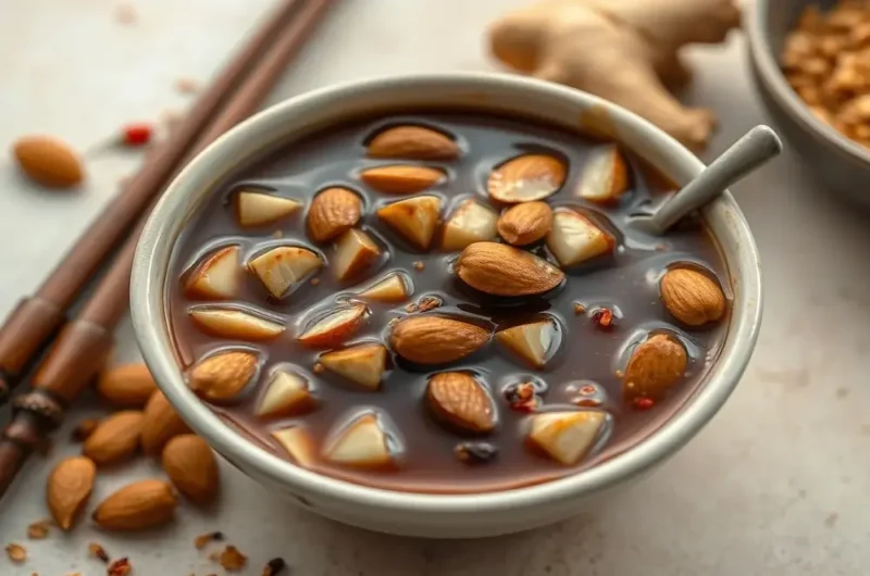 Chopped Almonds and Asian Sauce Recipe