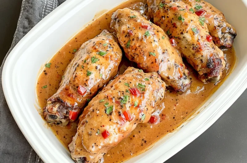 Smothered Turkey Wings Recipe