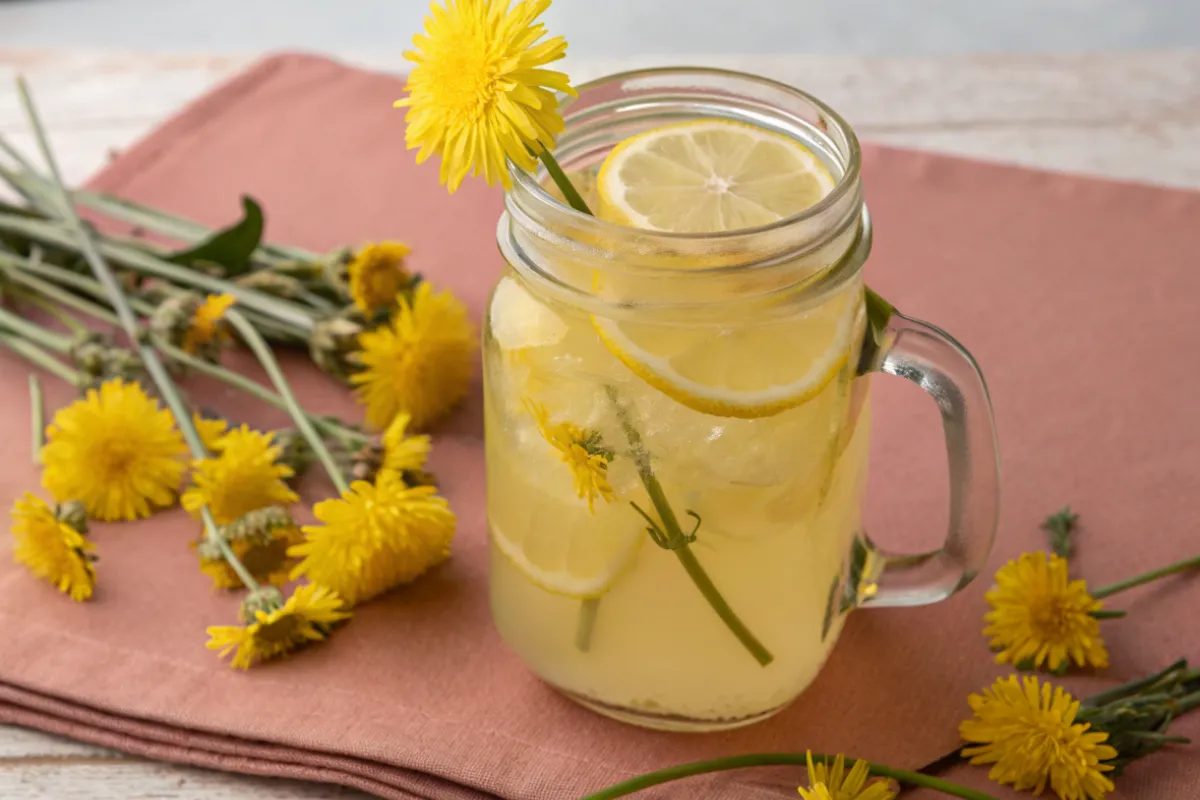 How to Make Dandelion Lemonade with Fresh Flowers