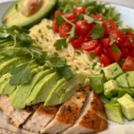 Grilled Chicken Orzo Salad with Avocado