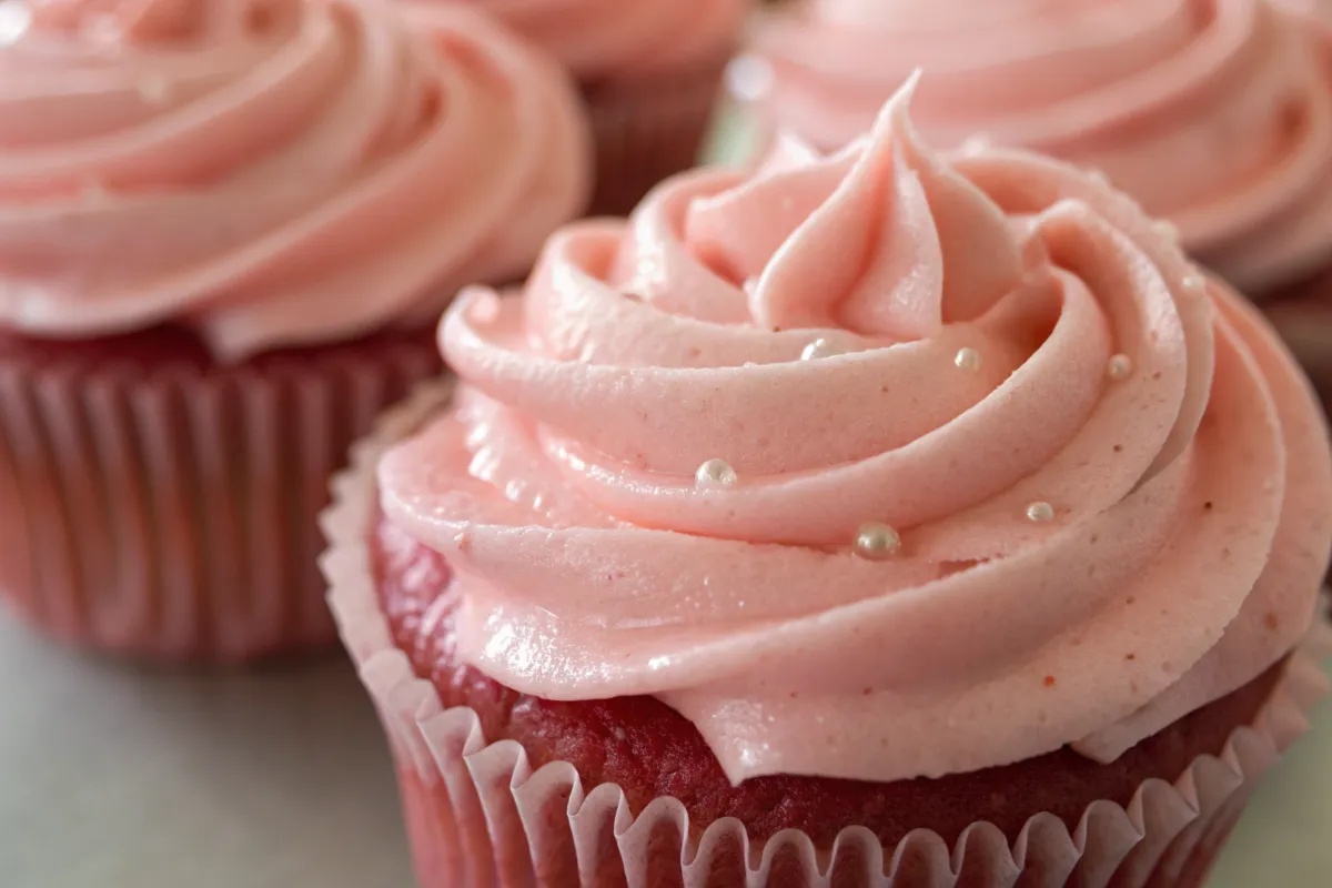 Pink Velvet Cupcakes