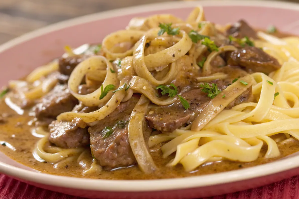 The Best French Onion Beef and Noodles