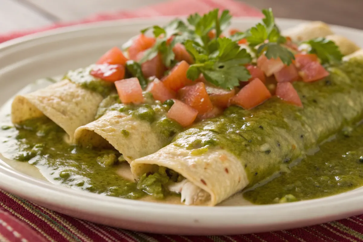 The Creamiest Green Chicken Enchilada You’ll Ever Make