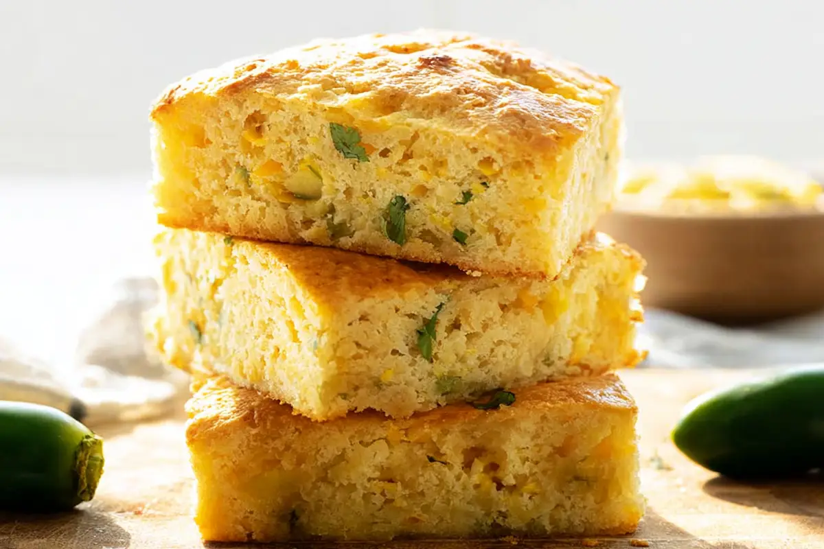 Easy Jiffy Mexican Cornbread Recipe with Jalapeños & Cheese