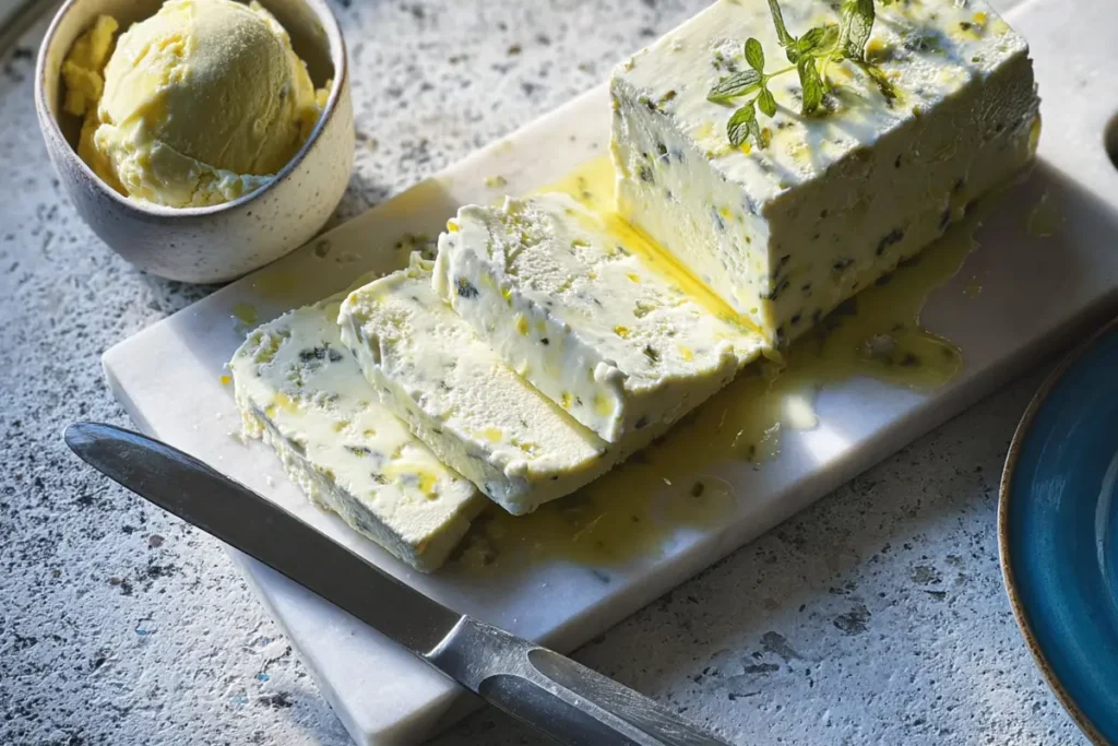 Lemon Meringue Ice Cream with Lemon Balm