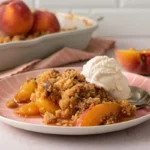 Peach crisp recipe with fresh peaches