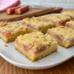 Rhubarb custard bars
