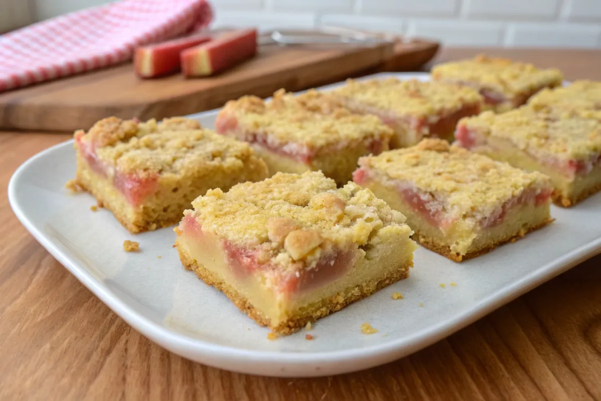 The Best Rhubarb Custard Bars You’ll Ever Bake