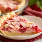 Rhubarb custard pie