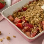 Strawberry rhubarb crisp recipe