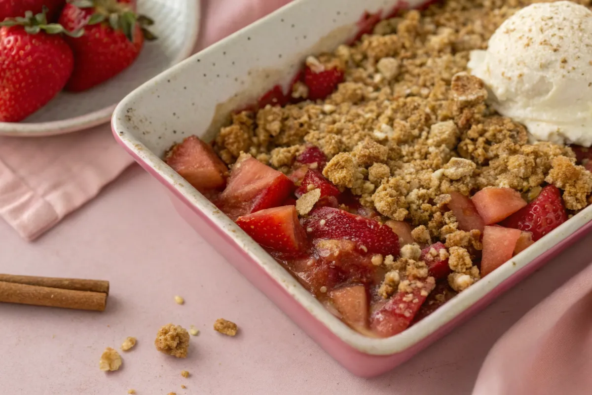 How to Make Strawberry Rhubarb Crisp That Actually Tastes Amazing