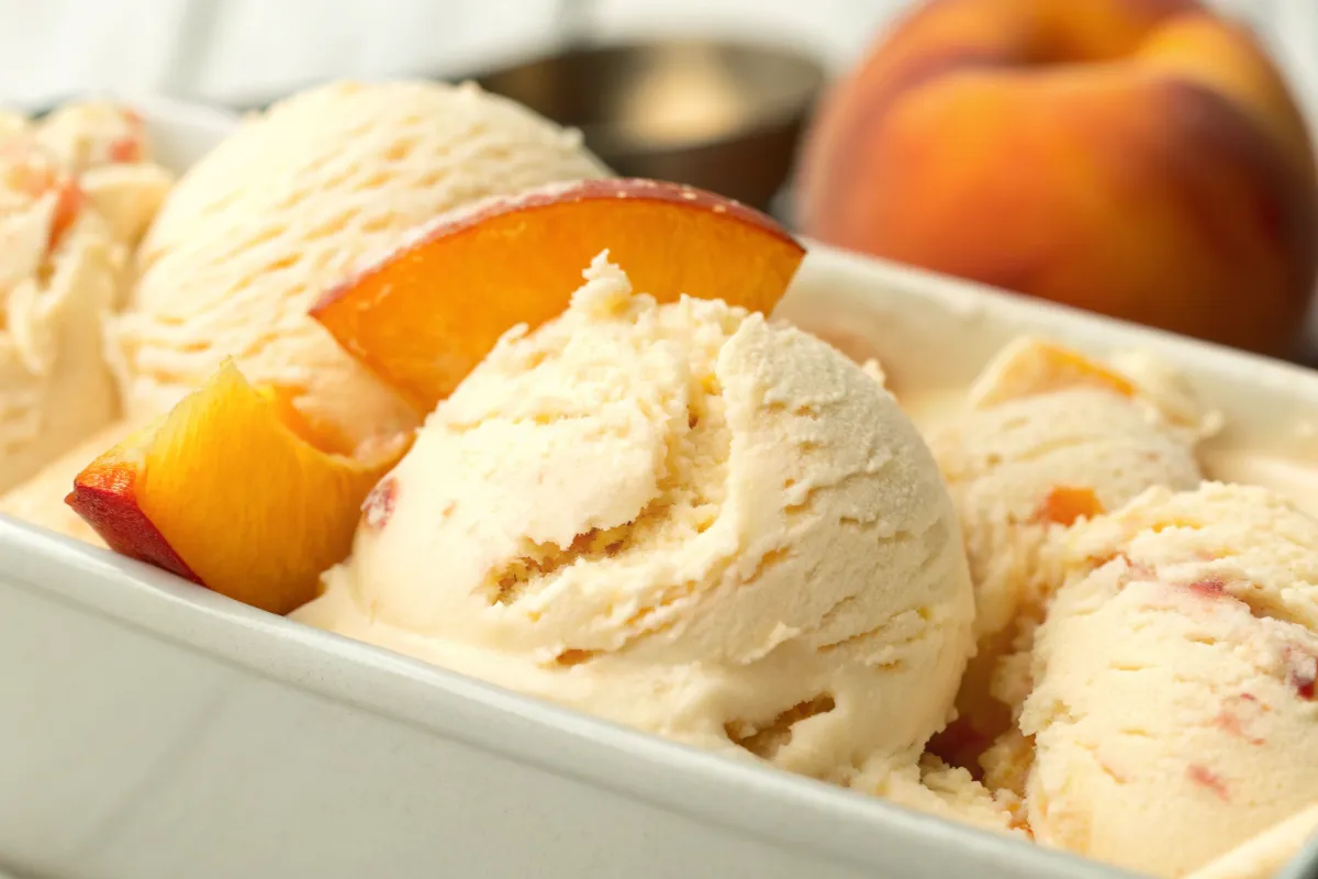 Real Fruit, Real Flavor: Your New Favorite Peach Ice Cream