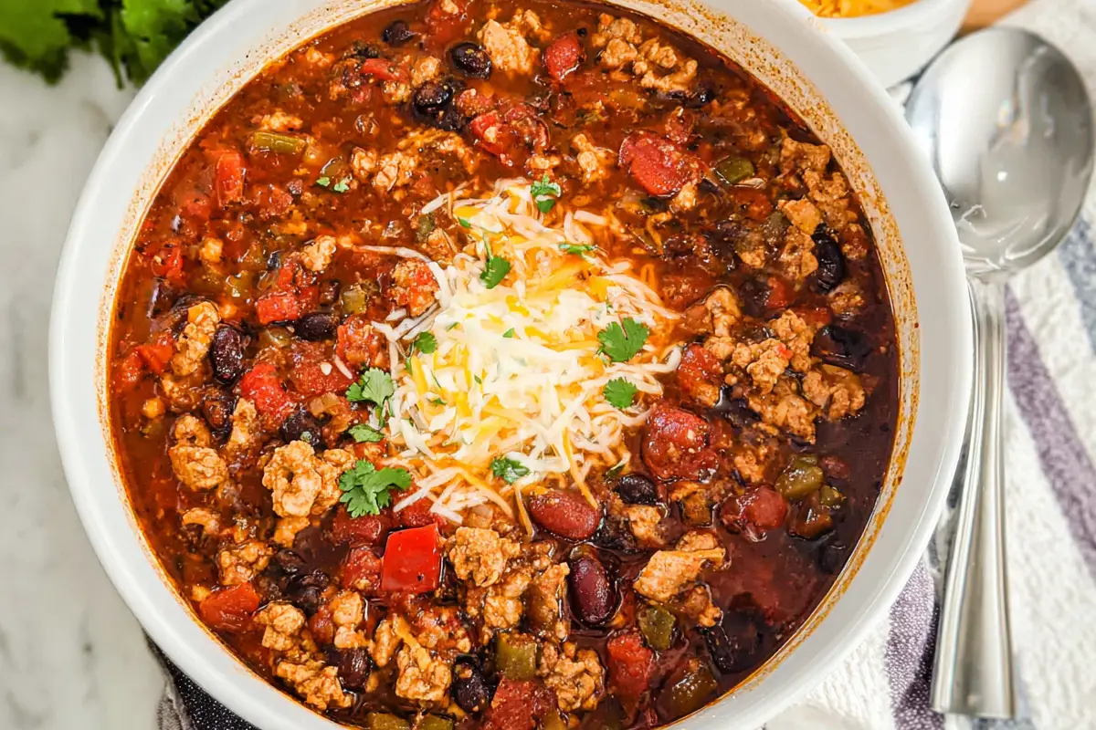 Healthy Ground Chicken Chili Recipe