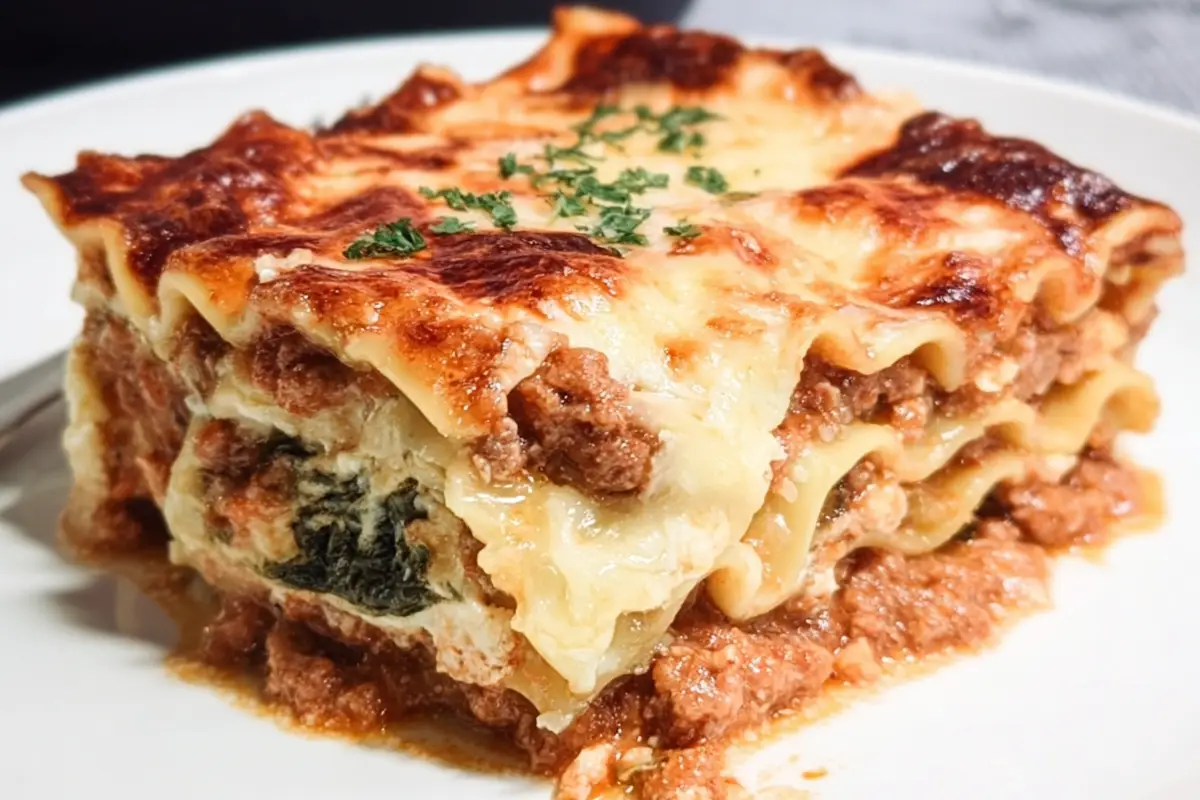 Healthy Ground Chicken Lasagna