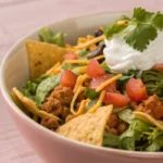 ground chicken taco salad recipe
