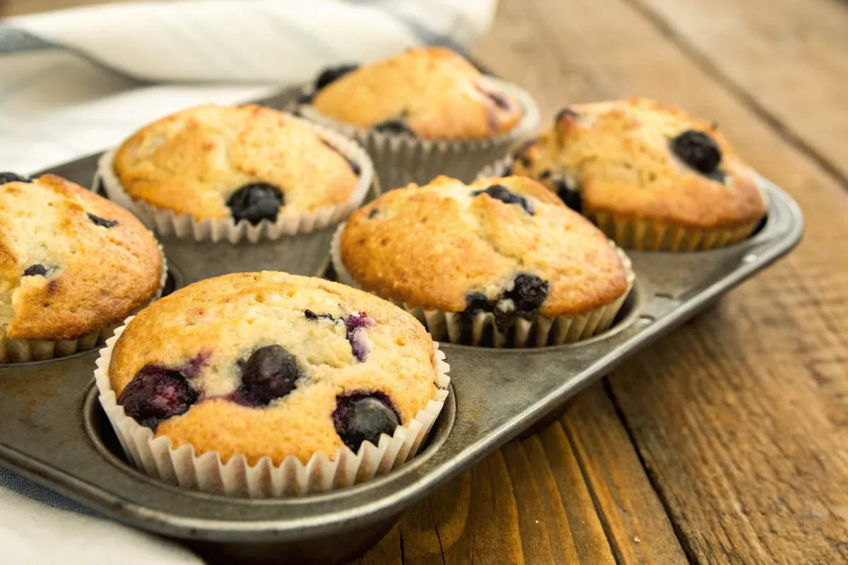 Blueberry Muffins Made with Sour Cream Recipe