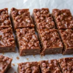 chocolate crunch recipe with cereals and nuts on an oven plate