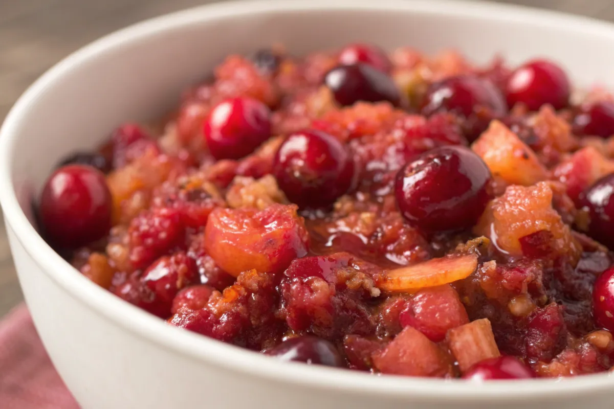 Cranberry Relish Recipe with Orange and Apple Twist
