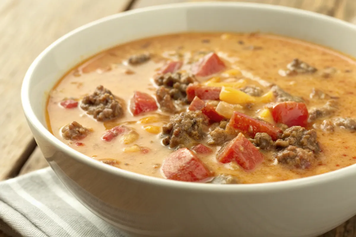 The Best Crockpot Cheeseburger Soup for Busy Weeknights