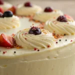cream cake with whipped cream