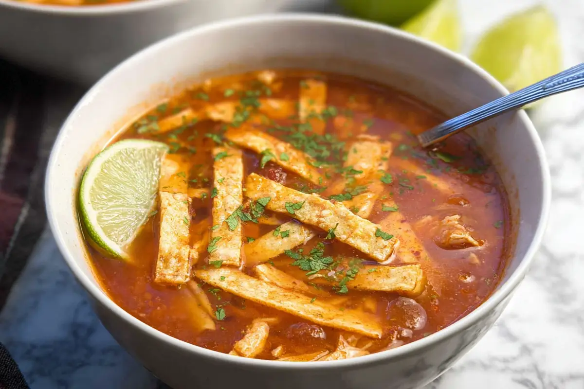 The Best Chicken Tortilla Soup Recipe (Authentic & Easy!)
