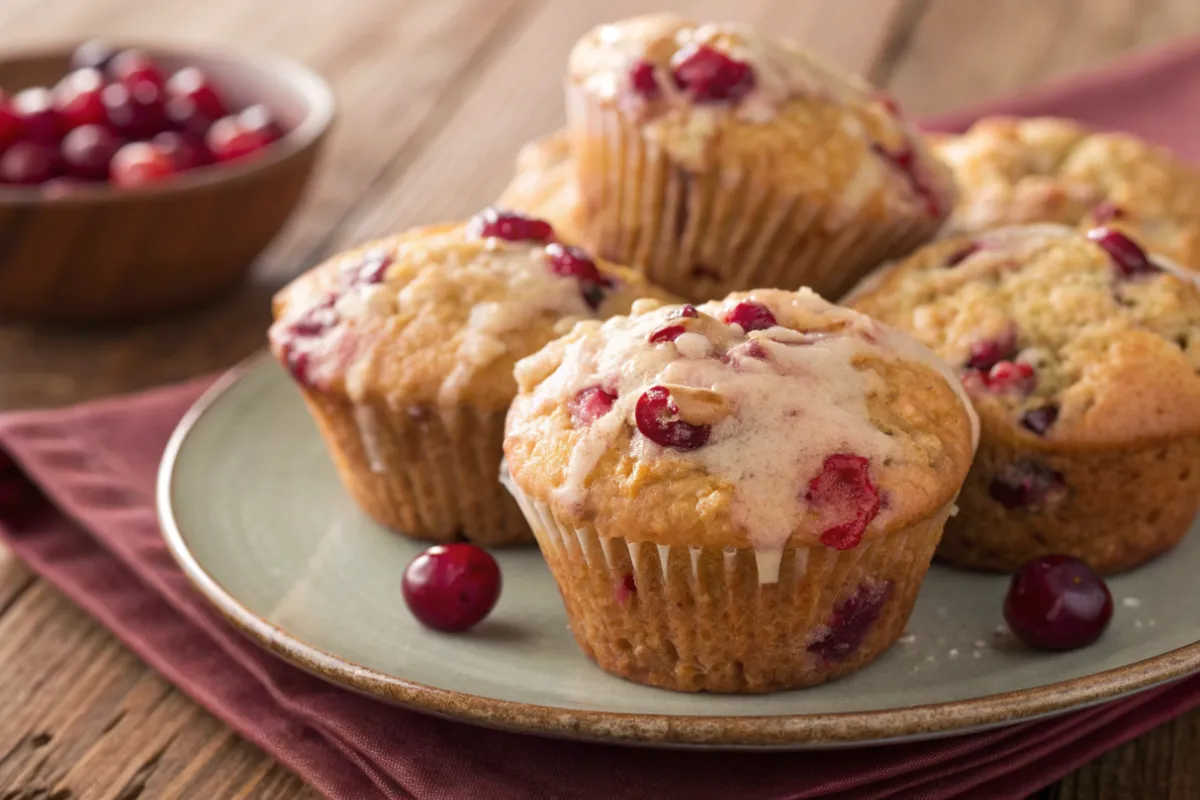 Morning Magic: Fluffy Cranberry Muffins That Melt in Your Mouth