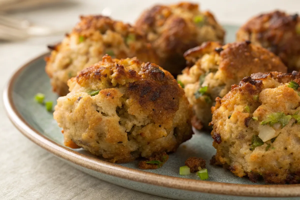 Turkey Stuffing Balls Recipe