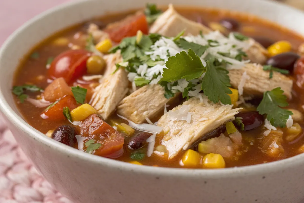 Chicken Tortilla Soup recipes in bowl