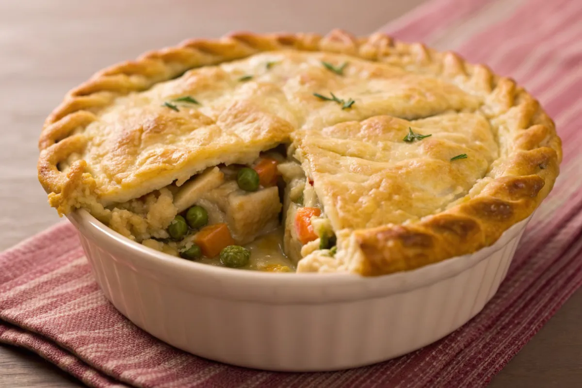 Chicken pot pie made easy with incredible flavor