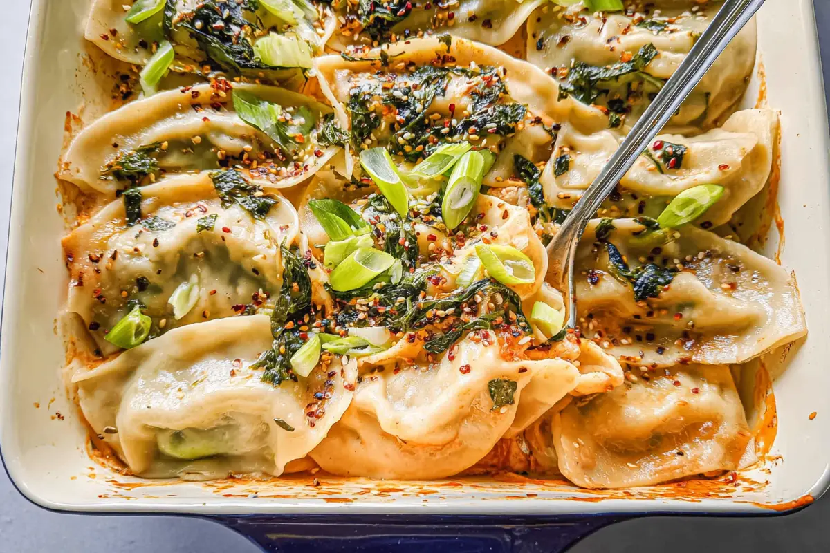 One-Pan Dumpling Bake