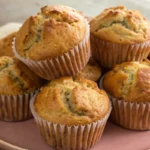 banana bread muffins on plate